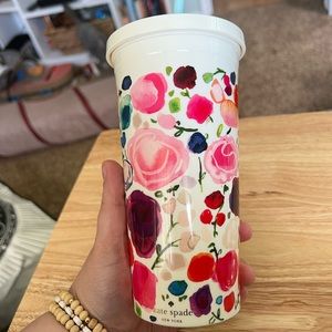 Kate Spade New York Floral Tumbler with Straw